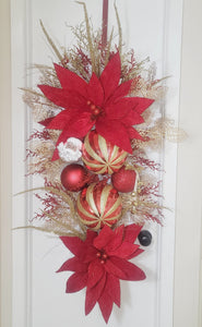 Fire and Gold Swag Wreath