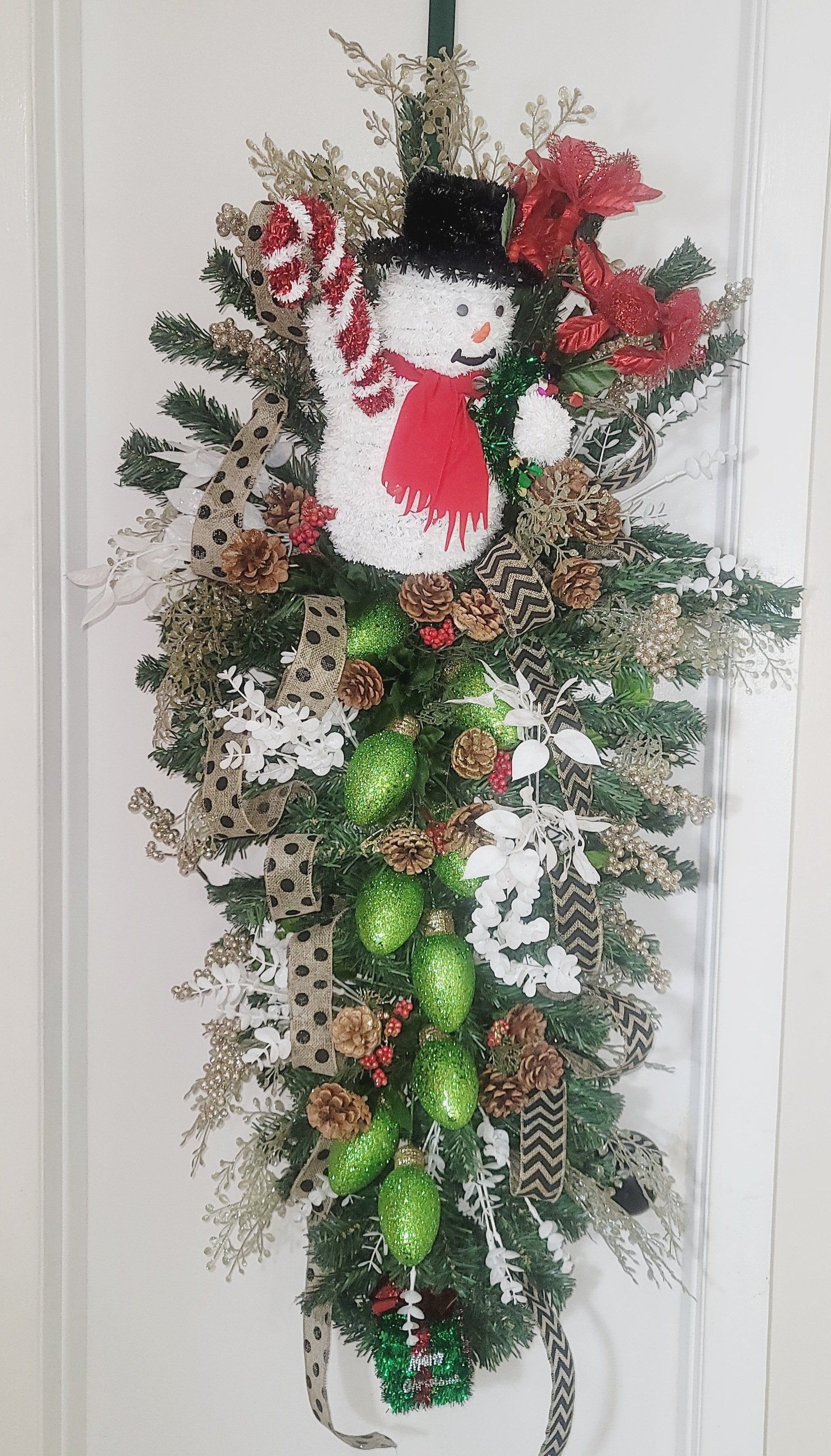 Snow Man Swag Wreath