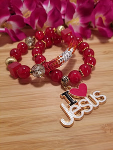 I Love Jesus Bracelet Set