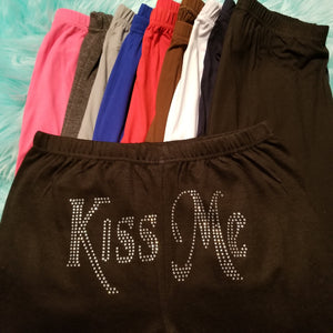 Kiss Me Rhinestone Leggings