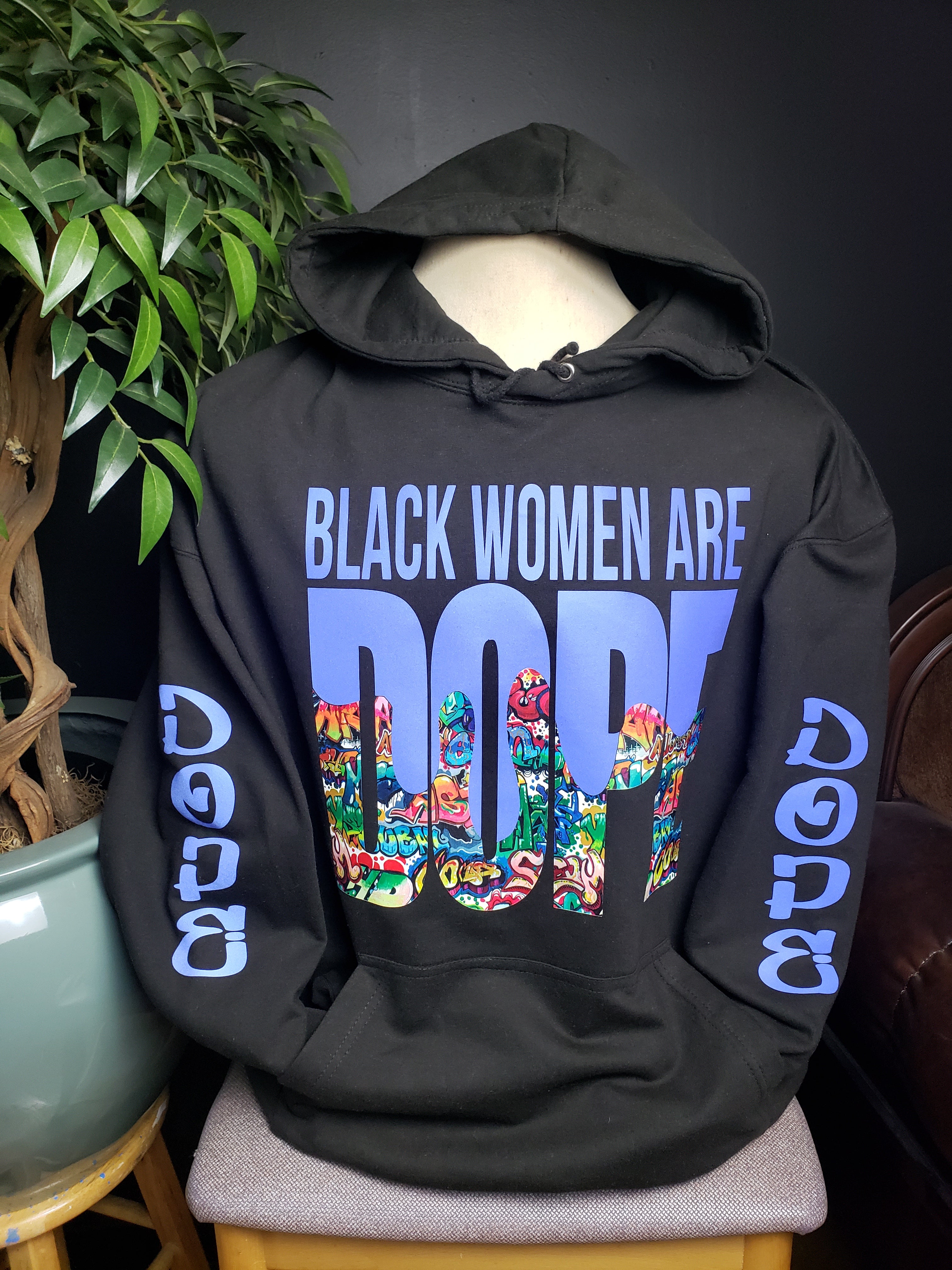 Black Women Are Dope Reflective Hoodie