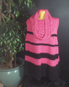 Crochet Cowl Neck Poncho