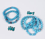 Load image into Gallery viewer, His &amp; Hers Turquoise Bracelet Set
